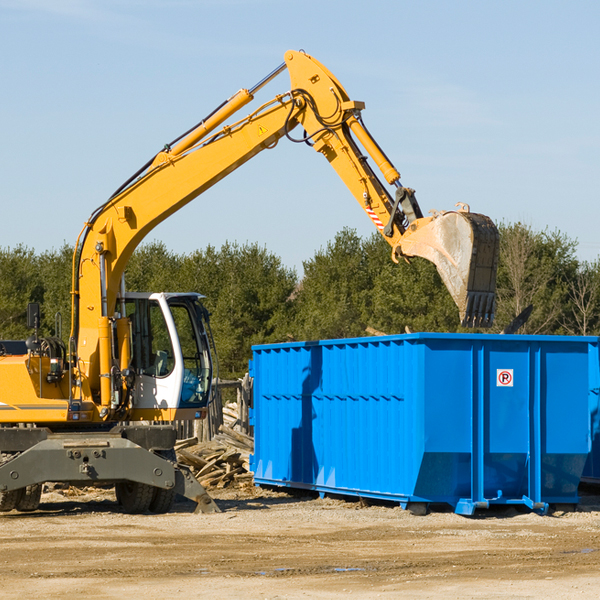 can i request a rental extension for a residential dumpster in Cranfills Gap